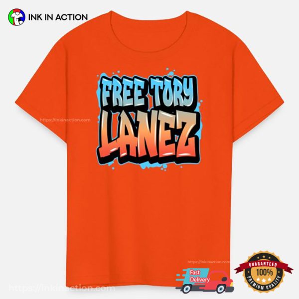 Free Tory Lanez Street Art T-shirt