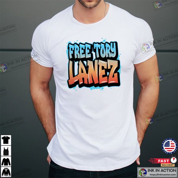 Free Tory Lanez Street Art T-shirt