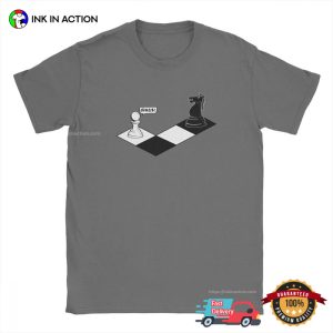 Funny Pawn And Knight chess shirt 2