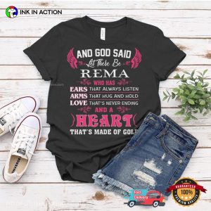 God Said Let There Be Rema And A Heart T shirt 1