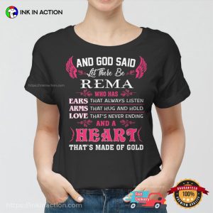 God Said Let There Be Rema And A Heart T shirt 2