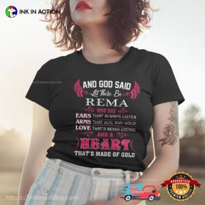 God Said Let There Be Rema And A Heart T shirt 3