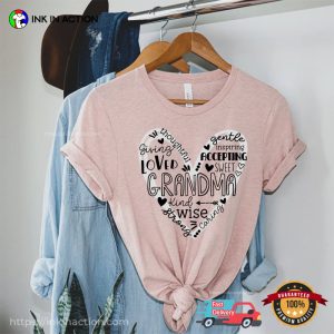 Grandma Virtues Heart T shirt 3