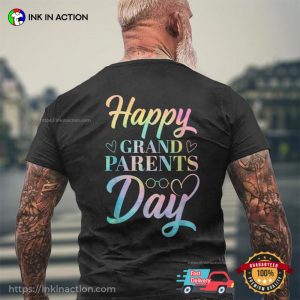 Happy Grandparents Day Colorful Back T-shirt