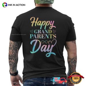 Happy Grandparents Day Colorful Back T shirt 3