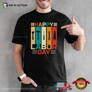 Happy Labor Day United States Vintage Style T-shirt