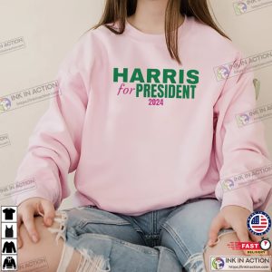 Harris For President 2024 Unisex T-shirt, Kamala Harris Campaign Apparel