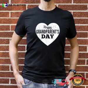 Heart Happy Grandparents Day Basic T-shirt
