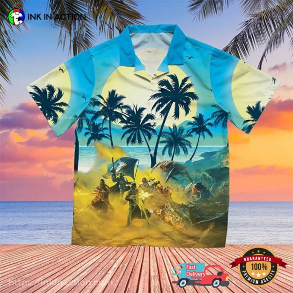 Helldivers 2 Managed Democracy Tropical Hawaiian Shirt