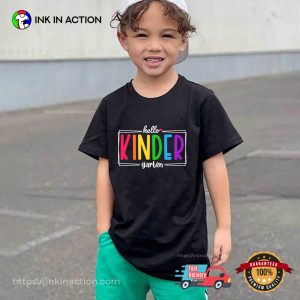 Hello Kindergarten 1st Day of School T shirt 4