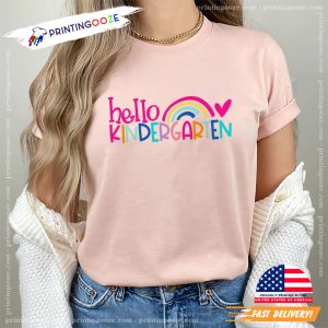 Hello Kindergarten Comfort Colors Shirt, back to school clothes 1