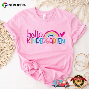 Hello Kindergarten Rainbow Comfort Colors T-shirt