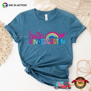 Hello Kindergarten Rainbow Comfort Colors T shirt 2