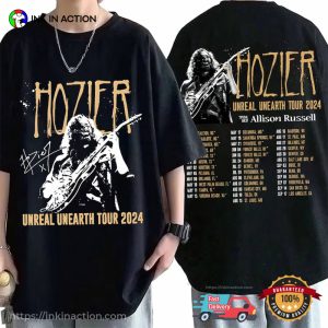 Hozier Unreal Unearth Tour Vintage Graphic Signature T-Shirt