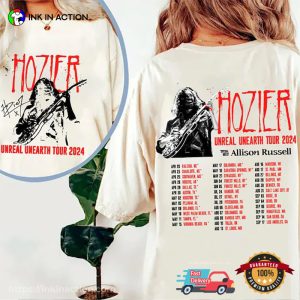 Hozier Unreal Unearth Tour Vintage Graphic Signature T-Shirt