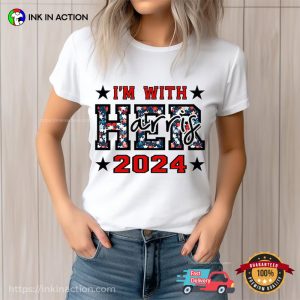 I'm With Her Harris 2024 Voting T shirt 3