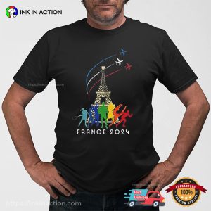 International Multi sport Event Olympics France 2024 T shirt 1