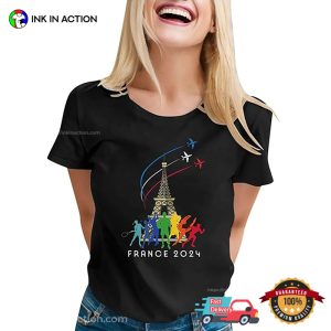 International Multi sport Event Olympics France 2024 T shirt 3