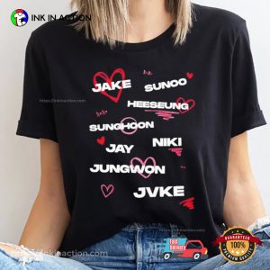 JVKE X Enhypen Names Tee 3