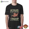 Jesus Is My Savior Trump Is My President American Flag T-shirt