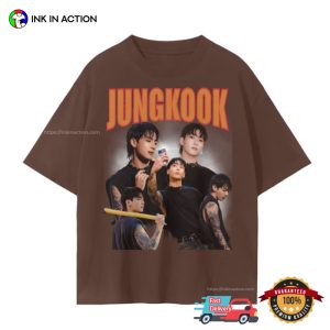 Jungkook BTS Collage 90s Style T-shirt