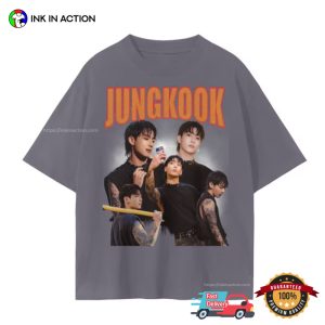 Jungkook BTS Collage 90s Style T shirt 3