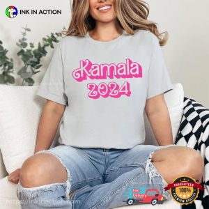 Kamala 2024 Madam President Barbie Style T shirt 1