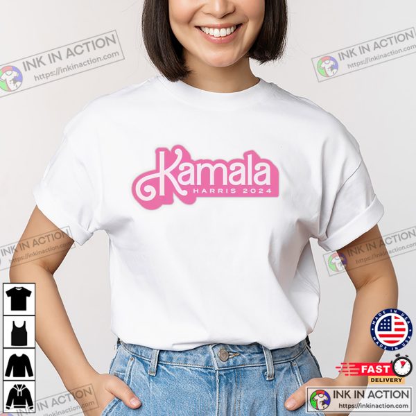 Kamala Harris 2024 Barbie Style T-shirt