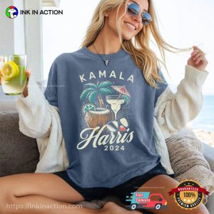 Kamala Harris 2024 Summer Vibes Comfort Colors T shirt 3