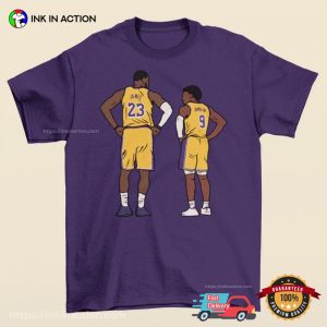 LeBron And Bronny James Father And Son Los Angeles Lakers Graphic T-shirt