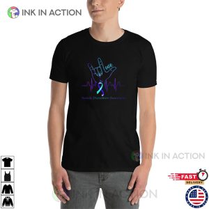 Love Suicide Prevention Awareness Purple Ribbon T shirt 2