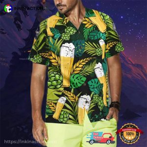 Lover’s Aloha Green Tropical Beer Hawaiian Shirt