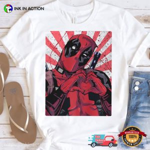 Marvel Deadpool Love Sign Funny X Men Cartoon Comfort Colors T shirt 2