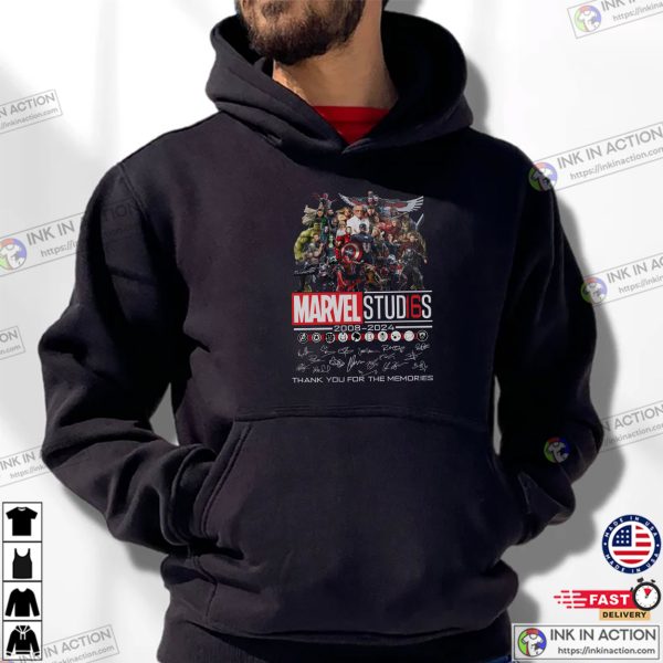 Marvel Studios 16th Anniversary Thank You For The Memories T-shirt