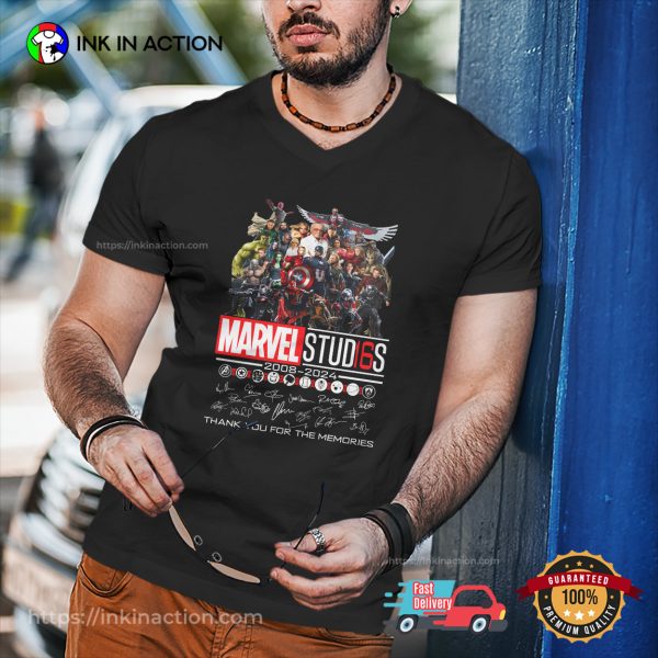 Marvel Studios 16th Anniversary Thank You For The Memories T-shirt