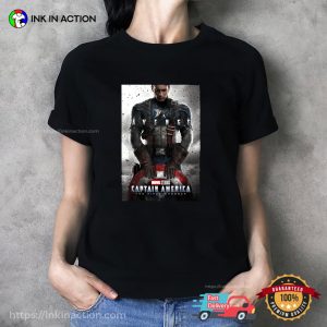 Marvel Studios Captain America Movie Poster T-Shirt
