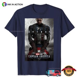 Marvel Studios Captain America Movie Poster T Shirt 4