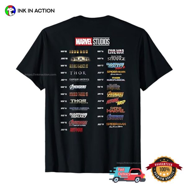 Marvel Studios MORE THAN A FAN Anniversary T-shirt