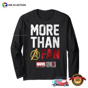 Marvel Studios Ten Years More Than A Fan T-shirt