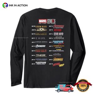 Marvel Studios Ten Years More Than A Fan T shirt 2