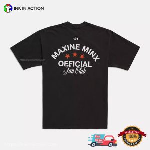 Maxine Minx Official Fan Club Signature T shirt 1