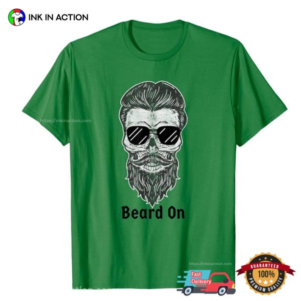 Mens Beard On T-Shirt