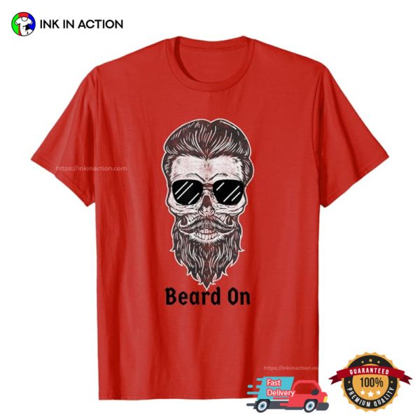 Mens Beard On T-Shirt