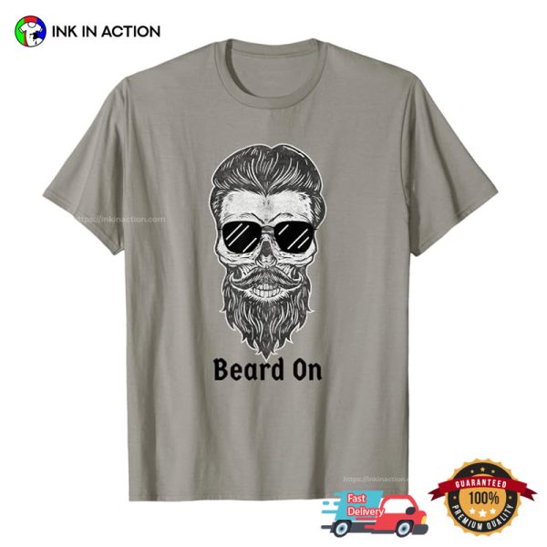 Mens Beard On T-Shirt