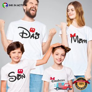 Mickey And Minnie Mouse Family Matching T-shirt