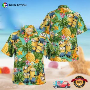 Minion Pineapple Tropical 3D Hawaiian Shirt