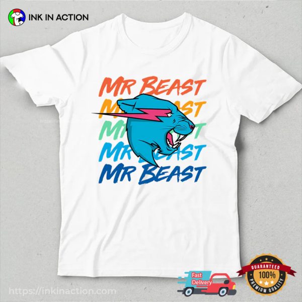 Mr Beast Colorful Fan Shirt