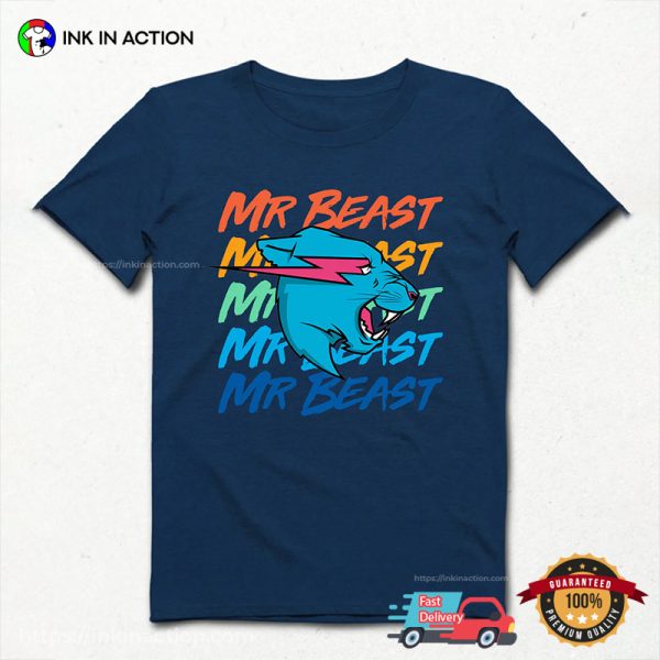 Mr Beast Colorful Fan Shirt