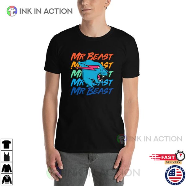 Mr Beast Colorful Fan Shirt