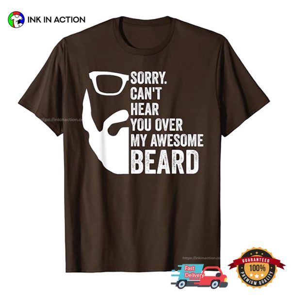 My Awesome Beard Funny World Beard Day Merch